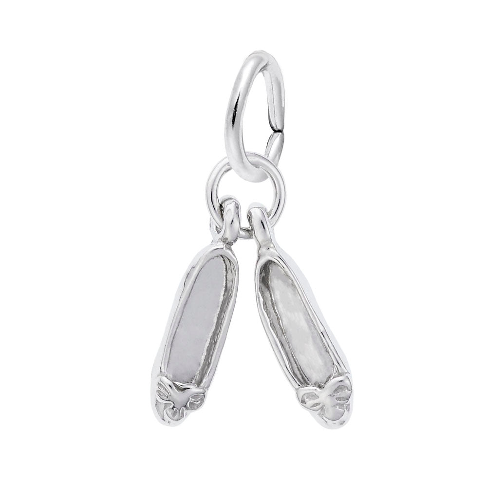0448 Sterling Silver Ballet Shoes Charm