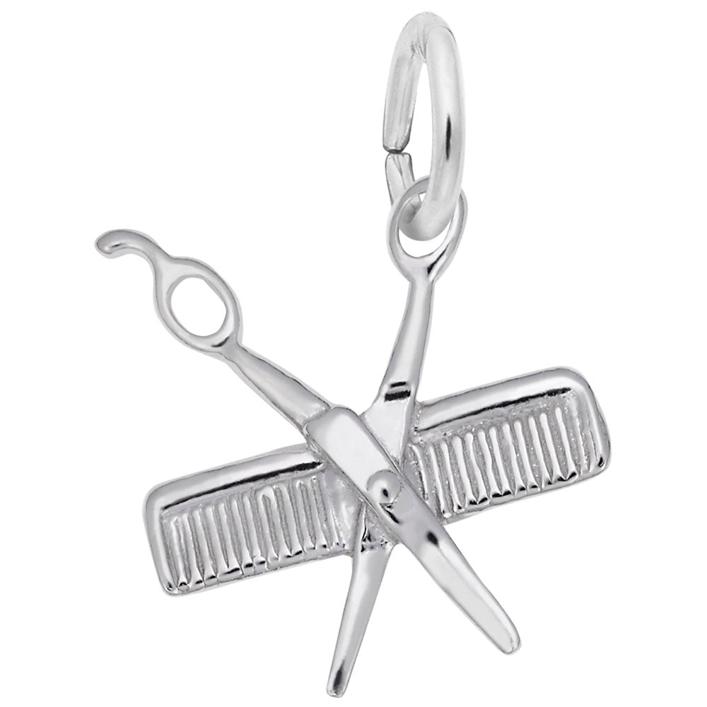 925 Silver hairdressers little scissors