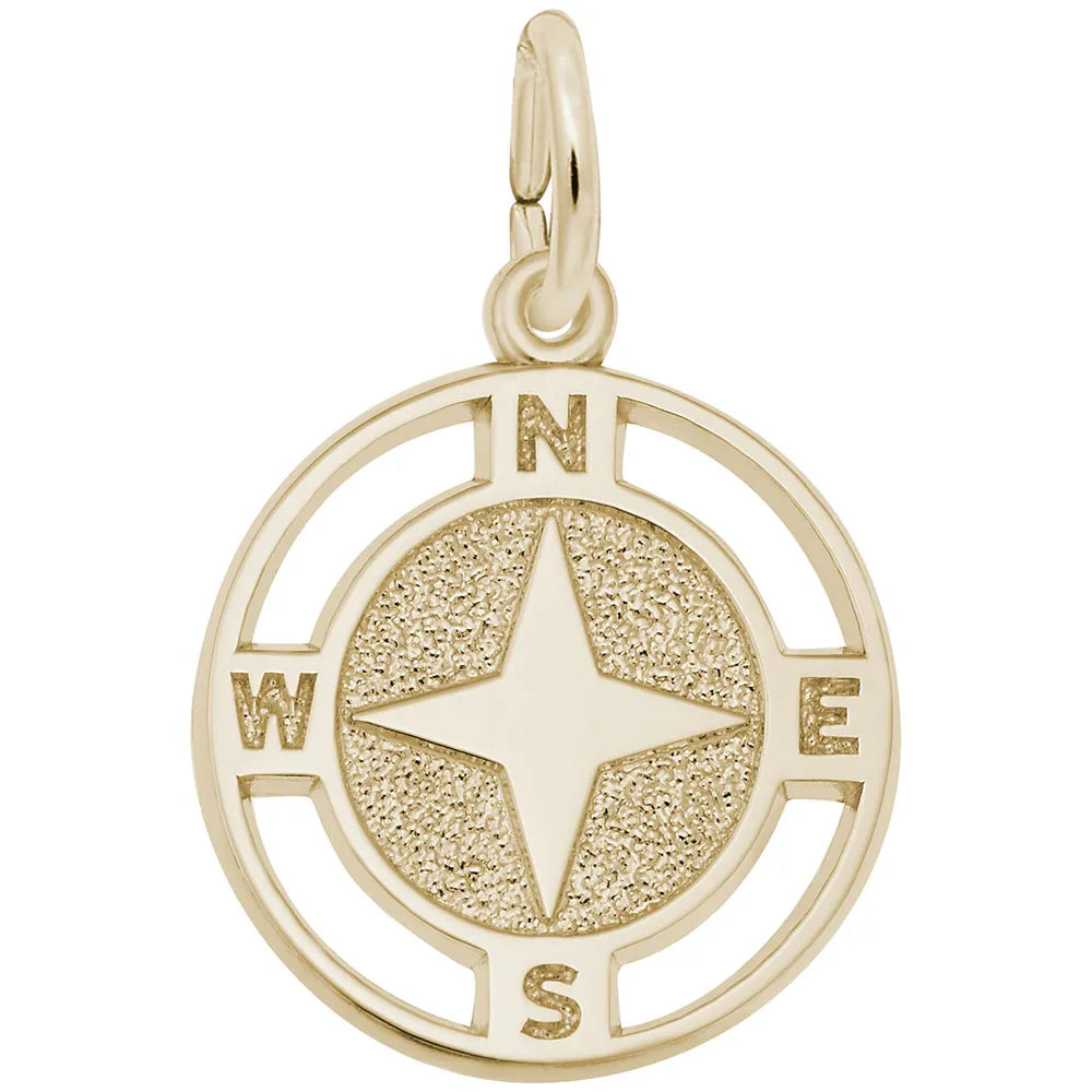 1655 Nautical Compass Pendant