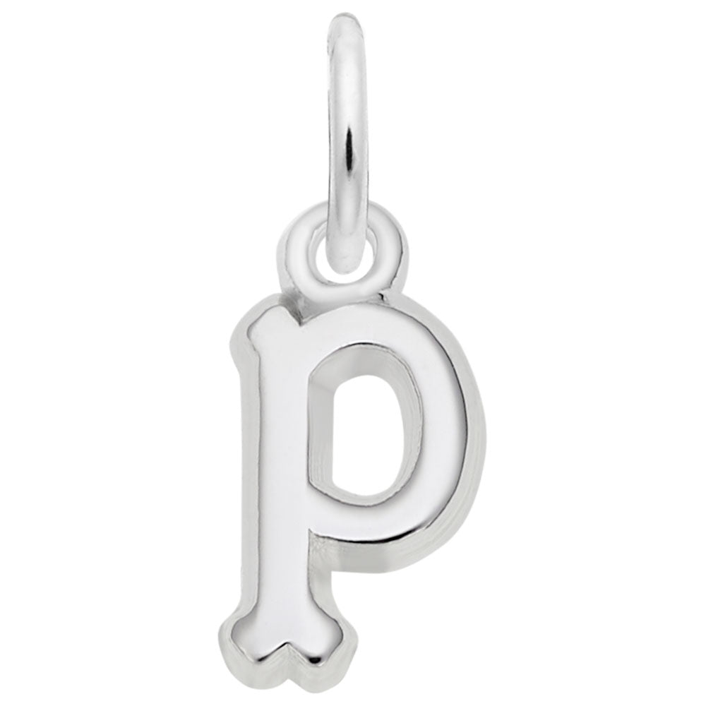 5420-P 14Kw "P" charm necklace