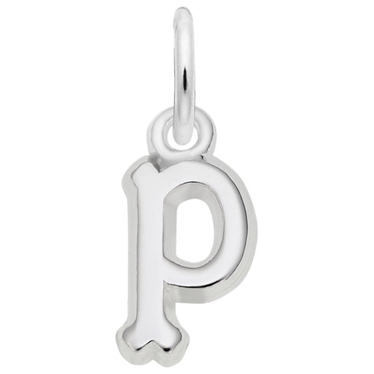 5420-P 14Kw "P" charm necklace