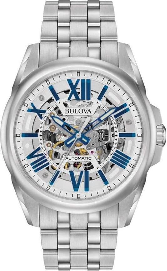 Mens Bulova Automatic Stainless 96A187