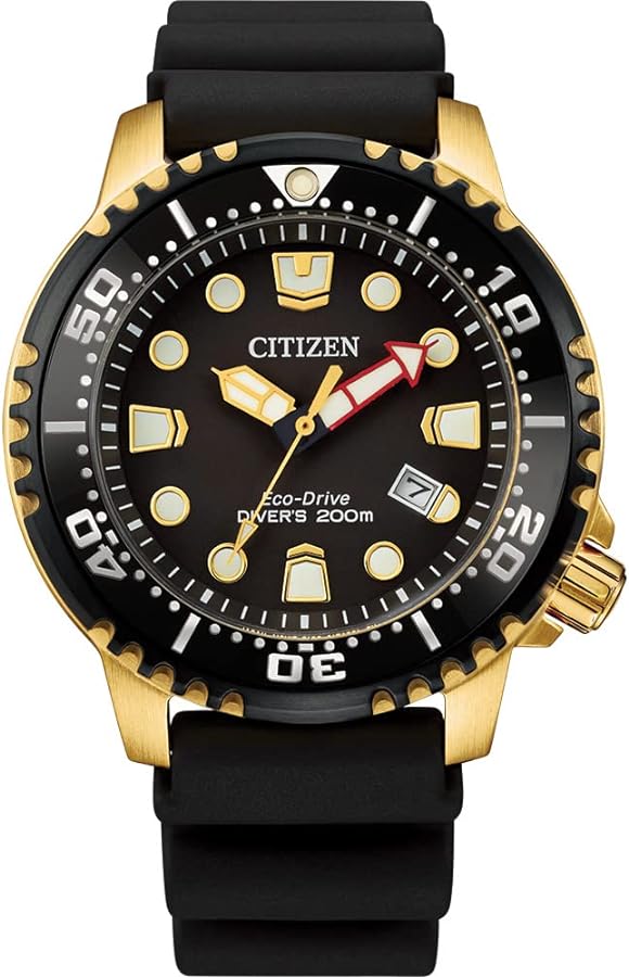 BN0152-06E Citizen Eco Drive Divers Gold & Black