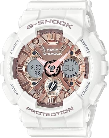 GMAS120MF7A2 White G Shock Rose Gold Dial