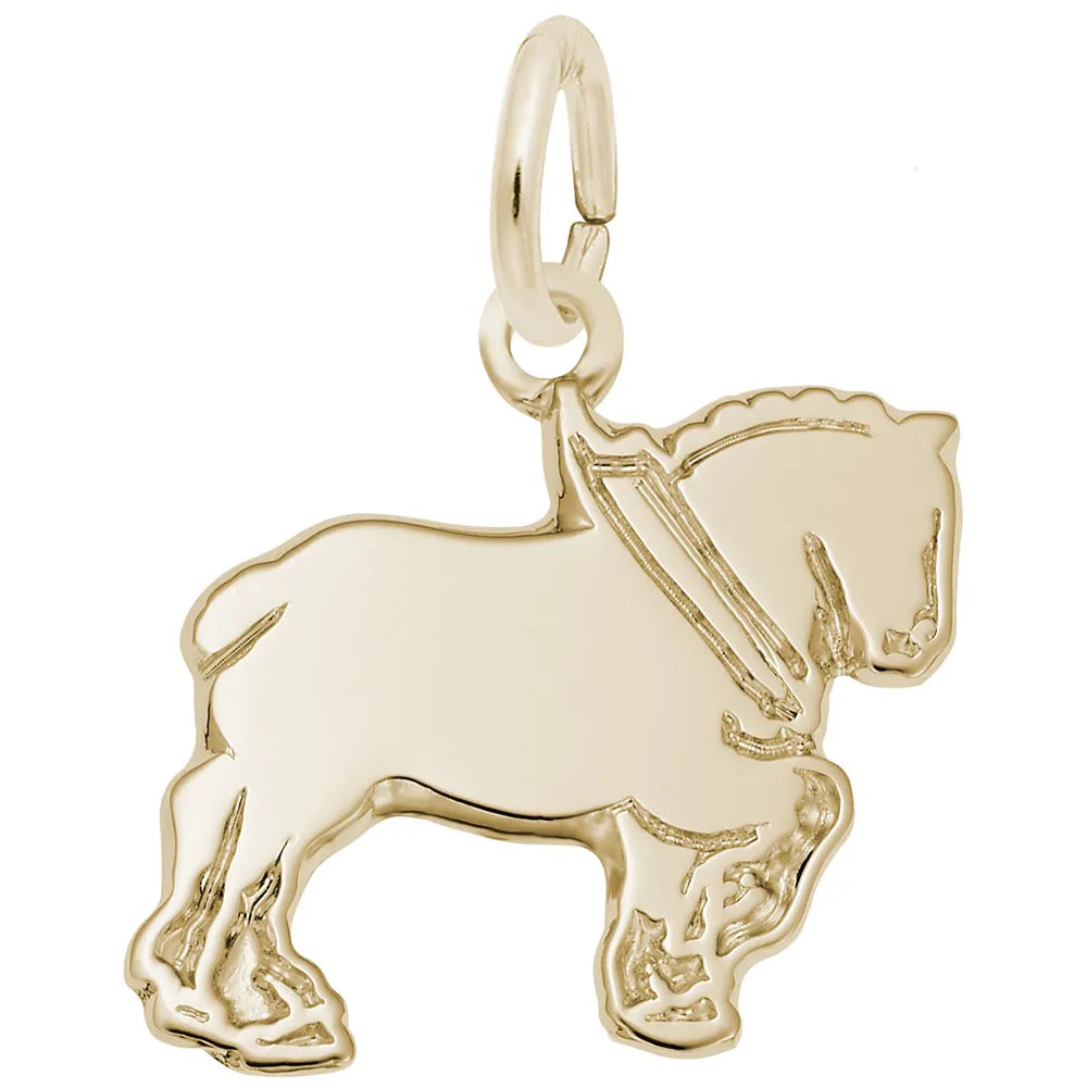 6492 Engravable Cyldesdale Horse