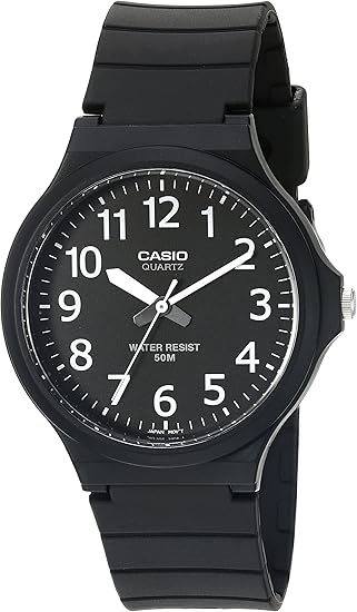 MW-240-1EVCF Casio Analog Black Rubber band