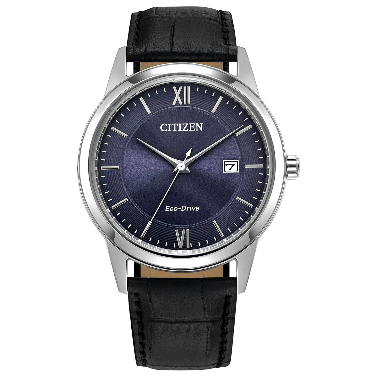 AW1780-09L Citizen Eco Drive Watch Leather Band with Navy Dial