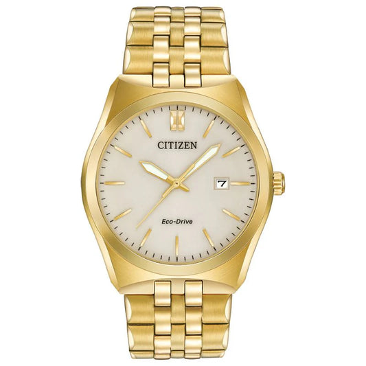 Mens Citizen Eco-Drive Gold-Tone Corso