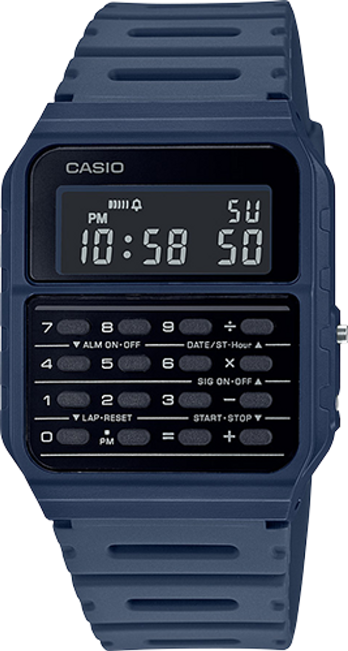 CA-53WF-2BCF Casio Blue Calculator watch