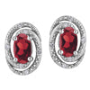 E3064-SS 925 Garnet .036 Dia Earrings