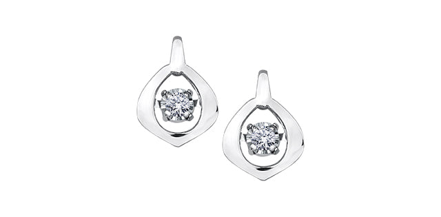 E3438W/8-10 10K WG Diamond Pulse Earrings