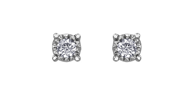 DX813W05 .05ctw 10KW Diamond Studs