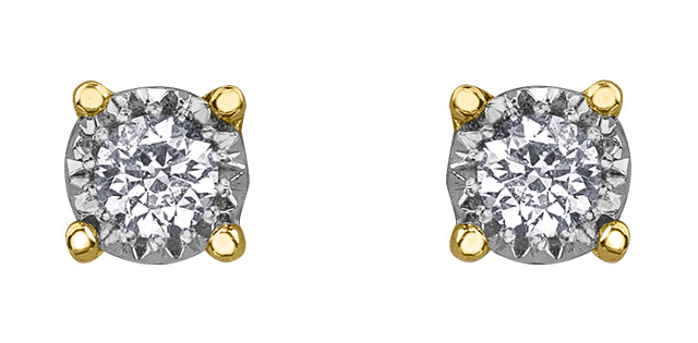 .03tcw DX813YW03 Dia Studs 10Ky