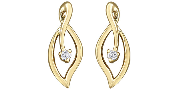DD7843Y Dia Earrings 10Ky .04tcw