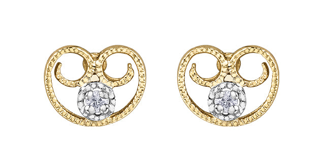 DD7927 10KY Diamond Studs .02ctw