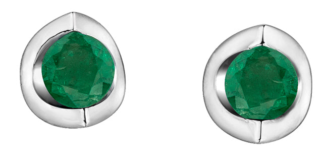 A13 20014 10Kw Emerald Studs