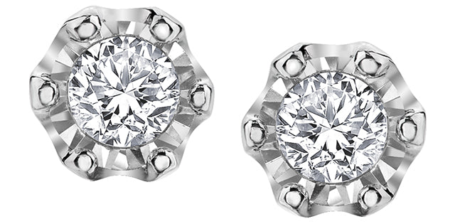 C17 20105 10Kw .08 Diamond Studs