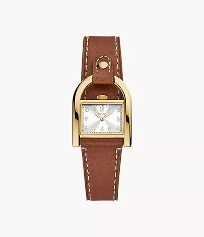 ES5264 Ladies Fossil Harwell Gold Tone Leather