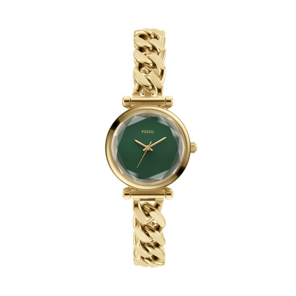 ES5441 CARLIE WOMAN'S WATCH RD GLD GRN CHN