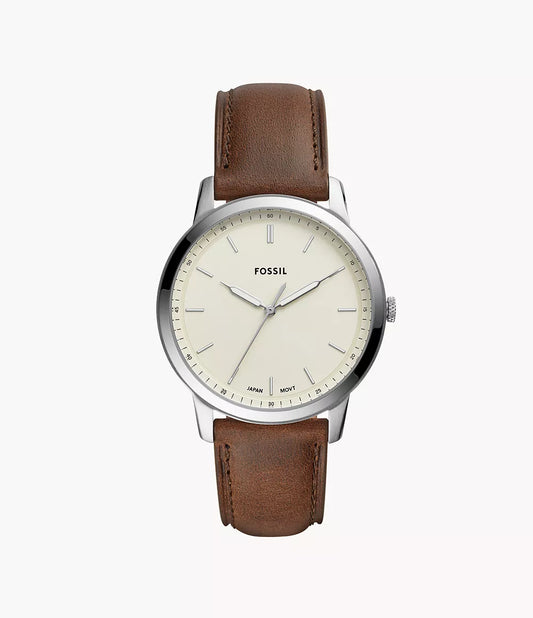 FS5439 Mens Fossil The Minimalist Three-Hand Brown Leather Watch