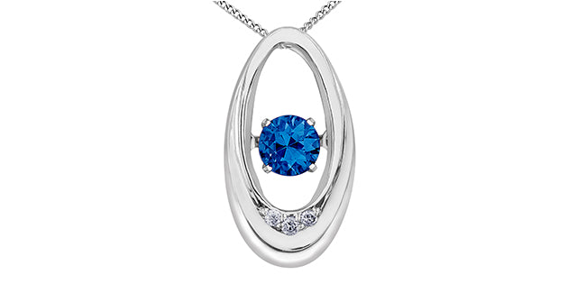 Sapphire & Dia .01 tw 10Kw PLT27083W/9C-10 Pulse