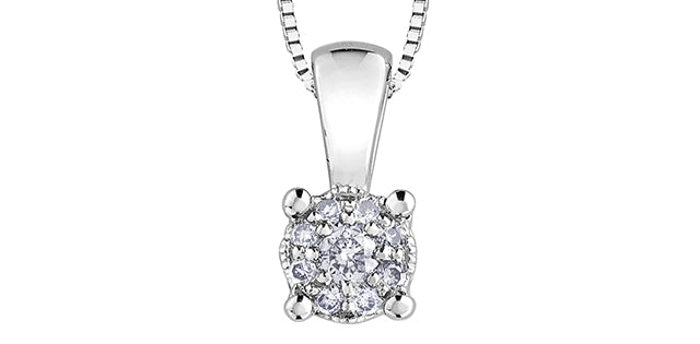C23 20069 10Kw .065 Diamond Starburst Pendant