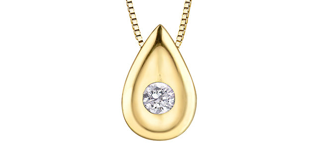 C22 20067 10Ky .03 Diamond Pendant