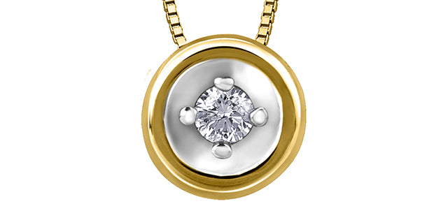 D5 20076 10Ky .035 Diamond Pendant