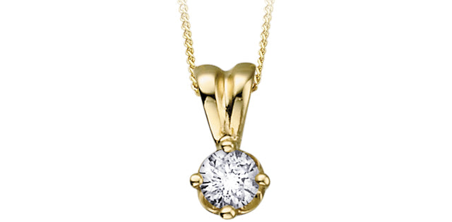 DX132Y15 14Ky Pendant .15ct Diamond