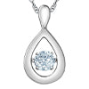 LAB- 925 LGD 0.18ct VS Pulse Pendant -PP4870/18C-SS