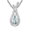 LAB- 925 LGD 0.30ct VS Silver Teardrop Pendant