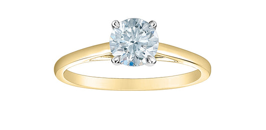 14k YG/WG 0.75ct Lab Grown Diamond