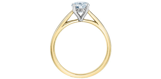 14k YG/WG 0.75ct Lab Grown Diamond
