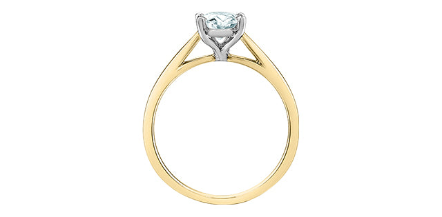 LG .7ct VS Dia 14Kyw 10157YW/70 Oval Ring