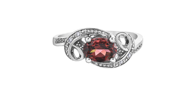 R4375WG 10Kw Rhodolite Garnet Ring