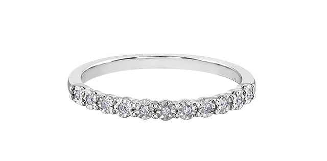 .055ct Dia 10K Band Illusion Setting R50L67WG/05-10