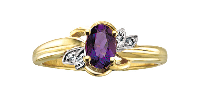 10Ky Gem Ring .02ctw Dia R51R73