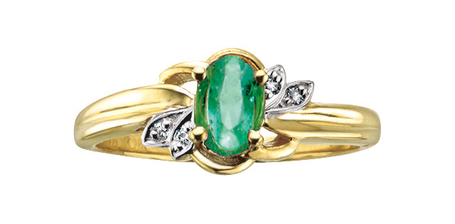 10Ky Gem Ring .02ctw Dia R51R73