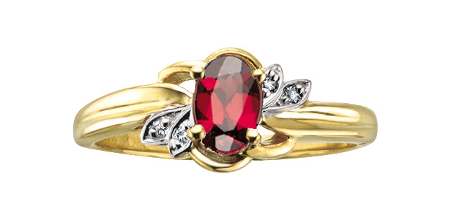 10Ky Gem Ring .02ctw Dia R51R73