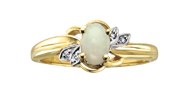 10Ky Gem Ring .02ctw Dia R51R73