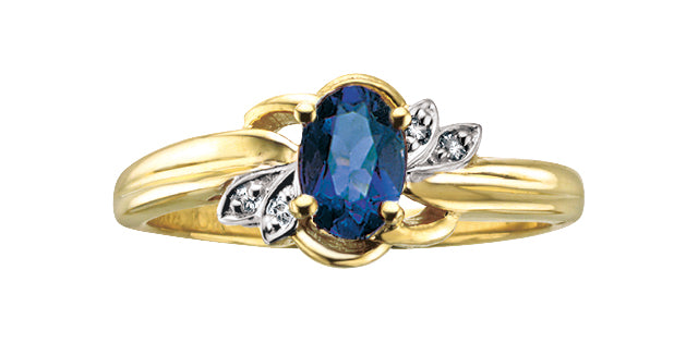 10Ky Gem Ring .02ctw Dia R51R73