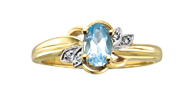 10Ky Gem Ring .02ctw Dia R51R73