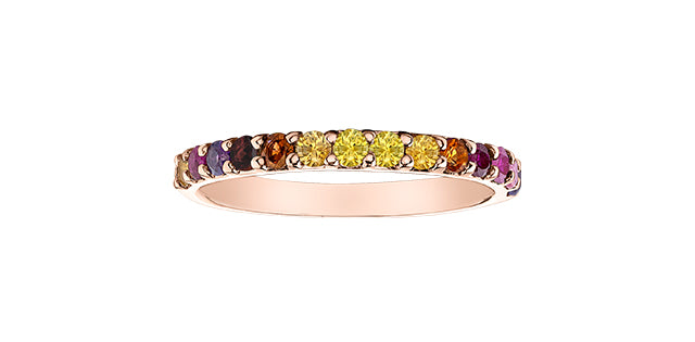 10K Gold Gemstone Band