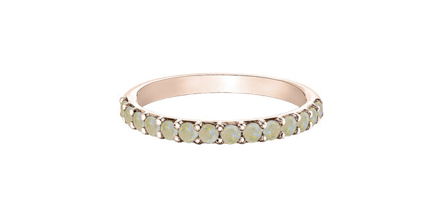 10K Gold Gemstone Band