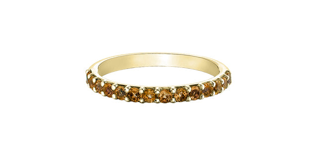 10K Gold Gemstone Band