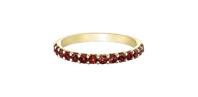 10K Gold Gemstone Band