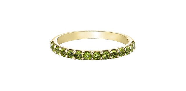 10K Gold Gemstone Band