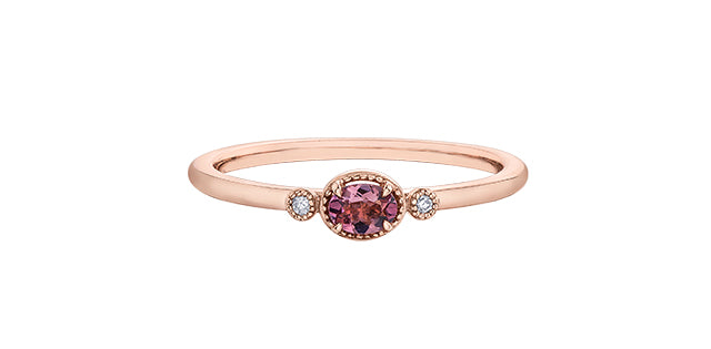 10Kr Pink Tourmaline & Dia