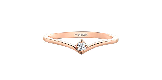 10KR Canadian Diamond Ring .047ct