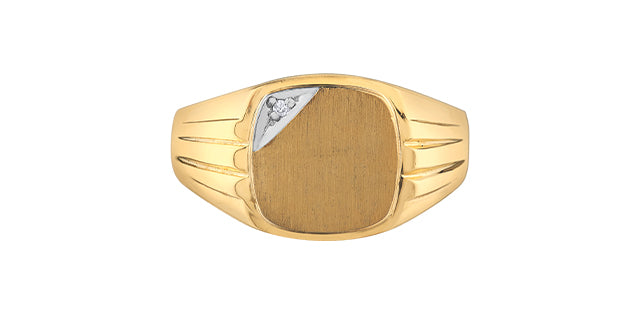 .01 Dia 10Ky Signet Ring